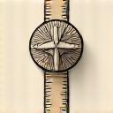 Icona di un metro da sarto per tappezzeria su misura