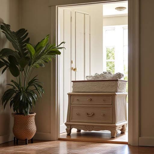 Mobile restaurato e imballato pronto per la consegna.